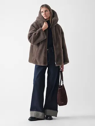 EMPORIO ARMANI | Wendejacke in Felloptik | braun